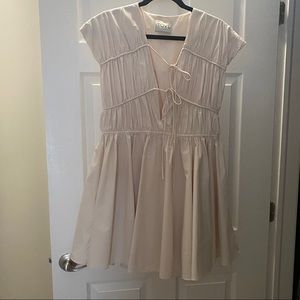 Tove
Clara Tie-Detail Organic Cotton Dress